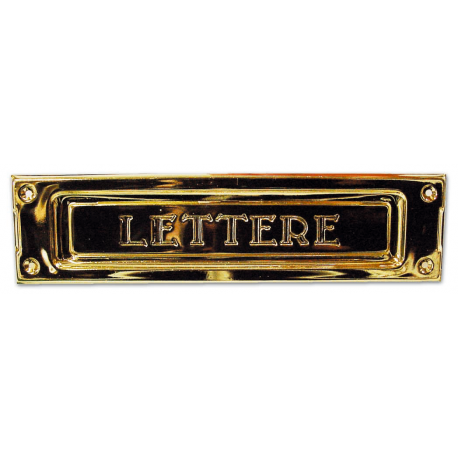 BUCA PER LETTERE OTTONE LUCIDO ART.2501