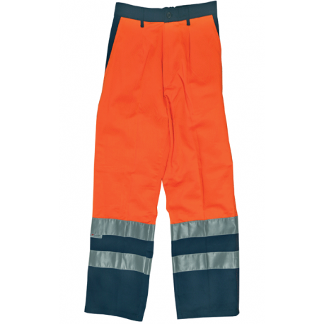 PANTALONE ALTA VISIBILITA ARANCIO BLU TG.M