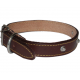 COLLARE PER CANE IN CUOIO CUCITO CON BORCHIE MM.25