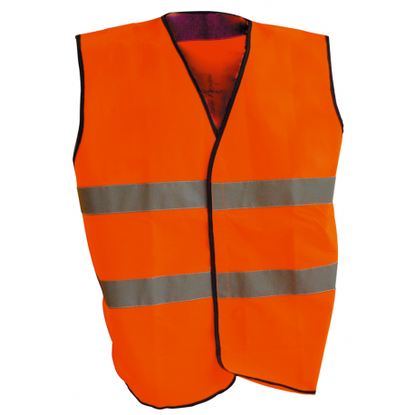 GILET ALTA VISIBILITA ARANCIONE ARANCIO