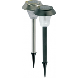 LAMPADA DA GIARDINO SOLARE IN ACCIAIO INOX