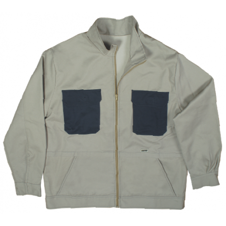 GIACCA DA LAVORO BEIGE BLU MALO TG.L M.PLUS