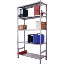 SCAFFALE IN KIT AD INCASTRO 100X40 ZN MT.2