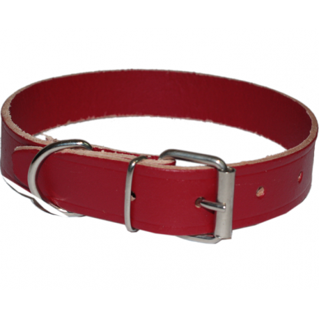 COLLARE PER CANE IN CUOIO MM.14