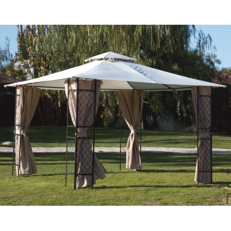 GAZEBO METALLO SAGRES 3,4X3,4 MT. PAPILLON
