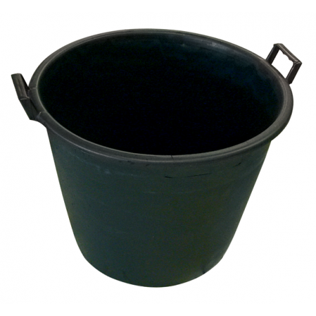 BIDONE PER MURATORE PLASTICA NERO CM.50 LT.60