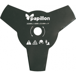 DISCO ACCIAIO PER DECESPUGLIATORE 3 DENTI-255 MM