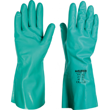 GUANTI IN NITRILE MAURER TG.8 VERDE