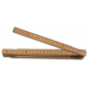 DOPPIOMETRO LEGNO ACERO NATURALE 10 ASTE