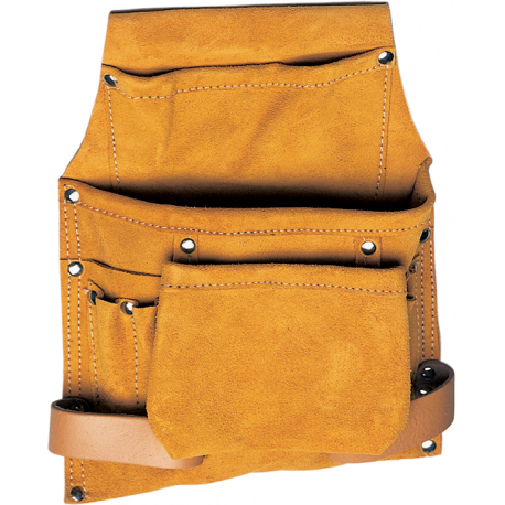 BORSA CARPENTIERE CROSTA 2 TASCHE C/PORTAMAR MAURE