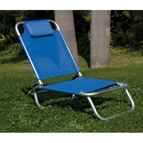 SPIAGGINO CON CUSCINO ALLUM BLU PAPILLON