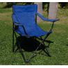 Sedia Camping Pieghevole Acciaio Blu Papillon