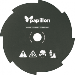DISCO ACCIAIO PER DECESPUGLIATORE 8 DENTI-255 MM