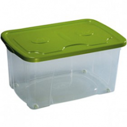CONTENITORE MEDIO 60X40X28 VERDE CON RUOTE 193