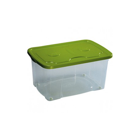 CONTENITORE MEDIO 60X40X28 VERDE CON RUOTE 193