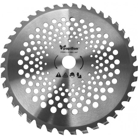 DISCO ACCIAIO PER DECESPUGLIATORE 40 DENTI.255 MM