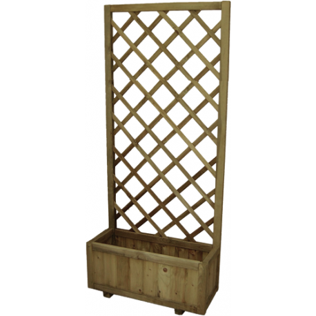 PANNELLO IN LEGNO GRIGLIATO C/FIORIERA 30X75X180 P