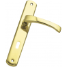 MANIGLIA C/PLACCA E MOLLA OTTONE MIX