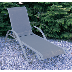 LETTINO ALLUMINIO C/BRACCIOLI RESORT 195X66X58