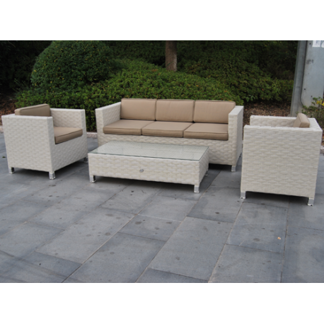 SALOTTO POLYRATTAN PALMAROLA SET 4 PZ