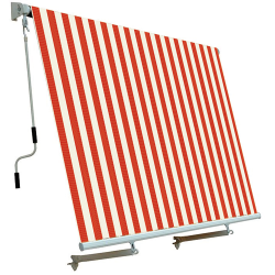 TENDA DA SOLE A CADUTA BIANCO/ARANCIO