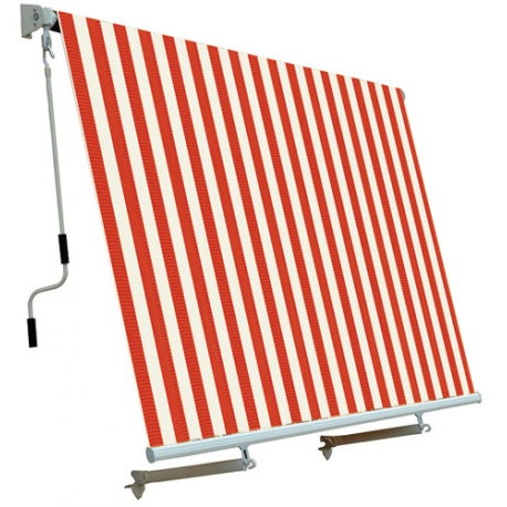 TENDA DA SOLE A CADUTA BIANCO/ARANCIO