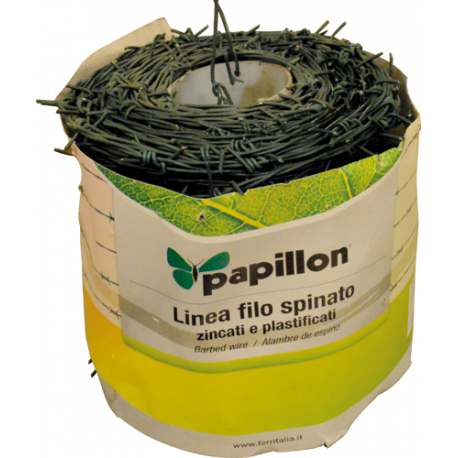 FILO SPINATO PLASTICATO PAPILLON MT.100