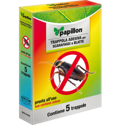 INSETTICIDA ADESIVO X SCARAFAGGI PAPILLON 5 CARTON
