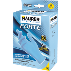 GUANTI MONOUSO NITRILE FORTE MAURER PLUS TG M (C