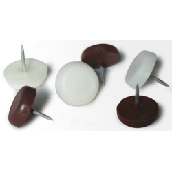 SCIVOLI IN PVC CON CHIODO MM.20 MARRONE MAURER