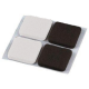 FELTRINO QUADRO MARRONE MM.25X25 MAURER