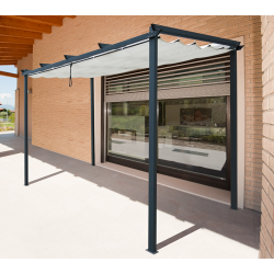 GAZEBO METALLO AZORES PAPILLON 3X4MT TETTO SCORR