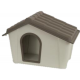 CUCCIA PER CANE IN RESINA TORTORA/BEIGE 57X39X41HC